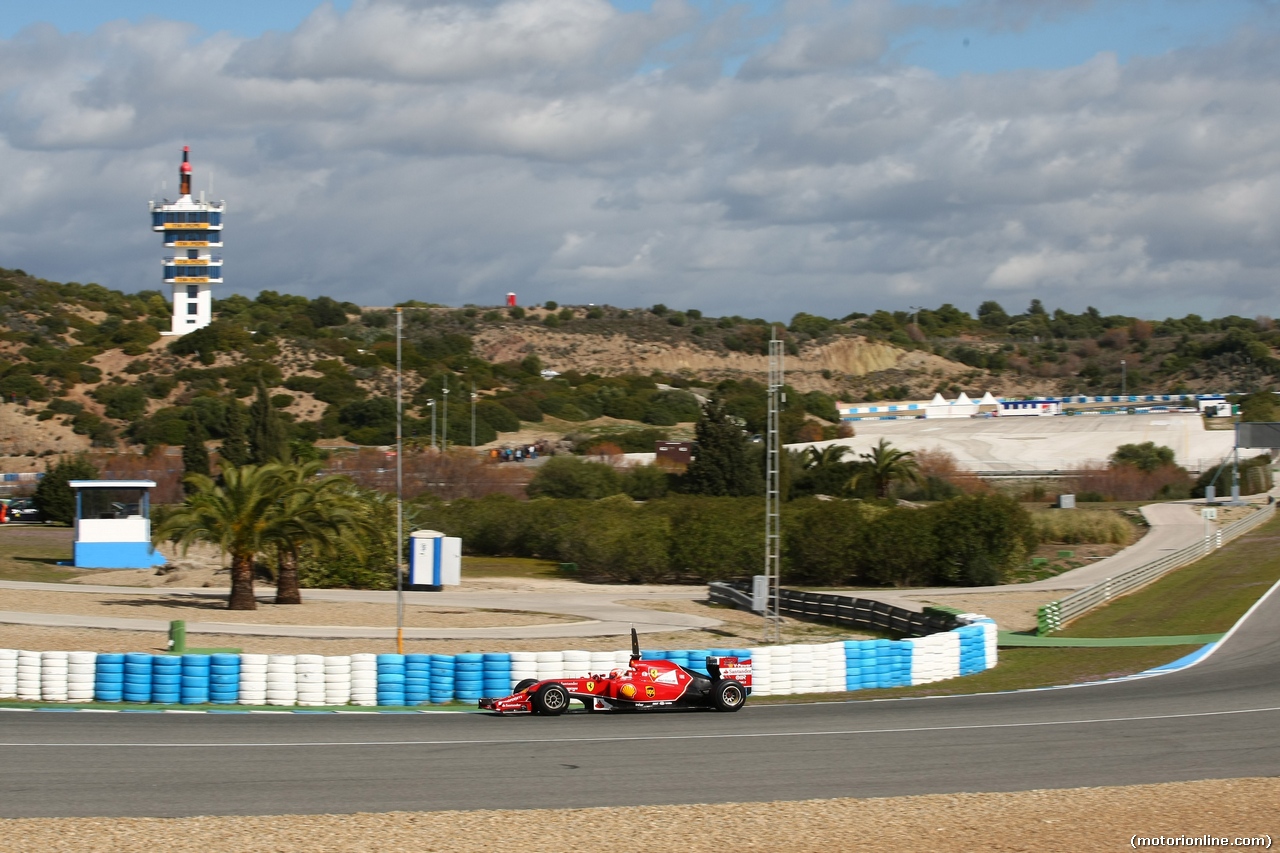TEST F1 JEREZ 28 GENNAIO, Kimi Raikkonen (FIN) Ferrari F14-T