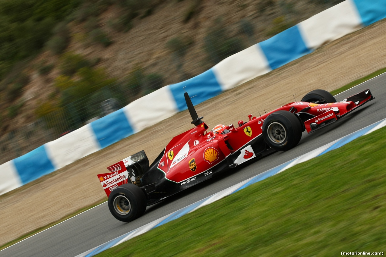TEST F1 JEREZ 28 GENNAIO, Kimi Raikkonen (FIN) Ferrari F14-T
