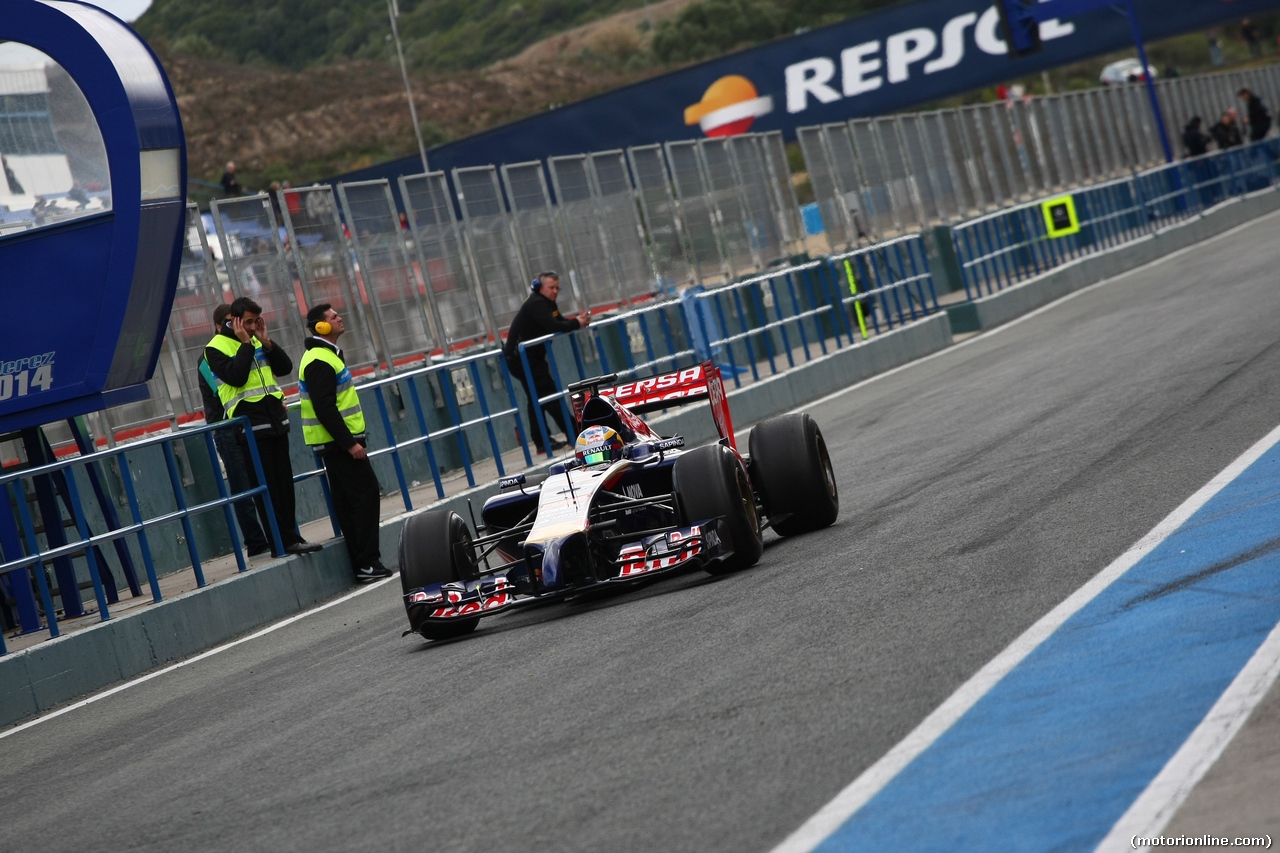 TEST F1 JEREZ 28 GENNAIO, Jean-Eric Vergne (FRA) Scuderia Toro Rosso STR9