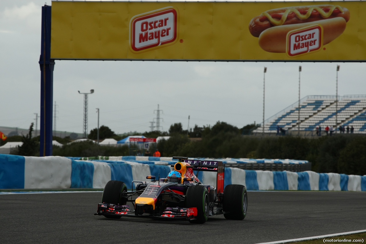 TEST F1 JEREZ 28 GENNAIO, Sebastian Vettel (GER) Red Bull Racing RB10