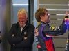 TEST F1 JEREZ 29 GENNAIO, Sebastian Vettel (GER) Red Bull Racing with Charlie Whiting (GBR) FIA Delegate.
29.01.2014. Formula One Testing, Day Two, Jerez, Spain.