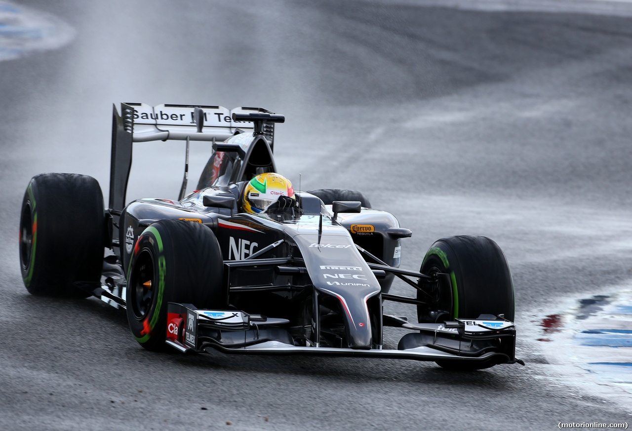TEST F1 JEREZ 29 GENNAIO, Esteban Gutierrez (MEX), Sauber F1 Team 
29.01.2014. Formula One Testing, Day Two, Jerez, Spain.
