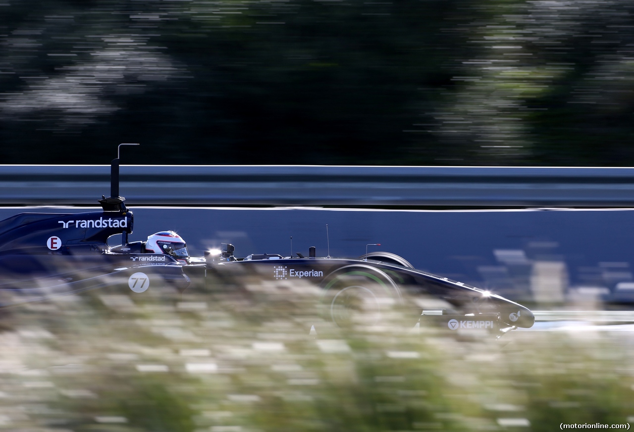 TEST F1 JEREZ 29 GENNAIO, Valtteri Bottas (FIN), Williams F1 Team 
29.01.2014. Formula One Testing, Day Two, Jerez, Spain.