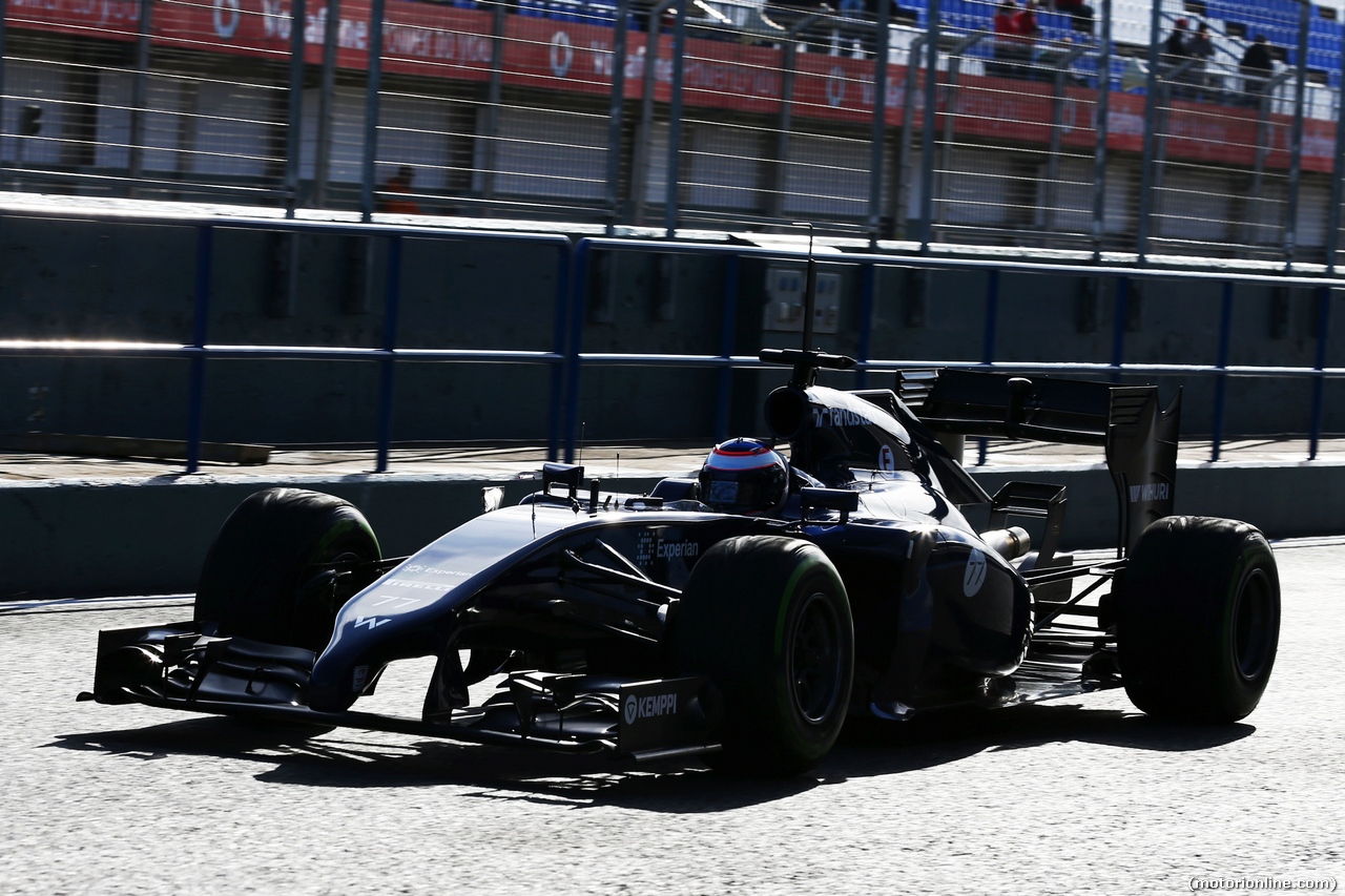 TEST F1 JEREZ 29 GENNAIO, Valtteri Bottas (FIN) Williams FW36.
29.01.2014. Formula One Testing, Day Two, Jerez, Spain.