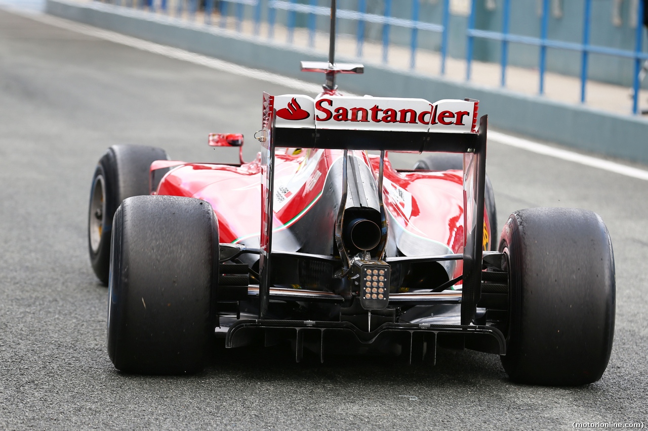 TEST F1 JEREZ 29 GENNAIO, Kimi Raikkonen (FIN) Ferrari F14-T rear diffuser.
29.01.2014. Formula One Testing, Day Two, Jerez, Spain.