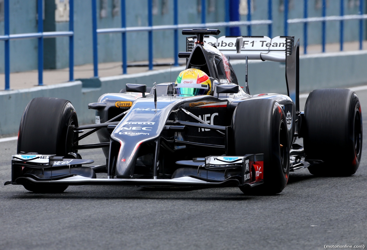 TEST F1 JEREZ 29 GENNAIO, Esteban Gutierrez (MEX), Sauber F1 Team 
29.01.2014. Formula One Testing, Day Two, Jerez, Spain.