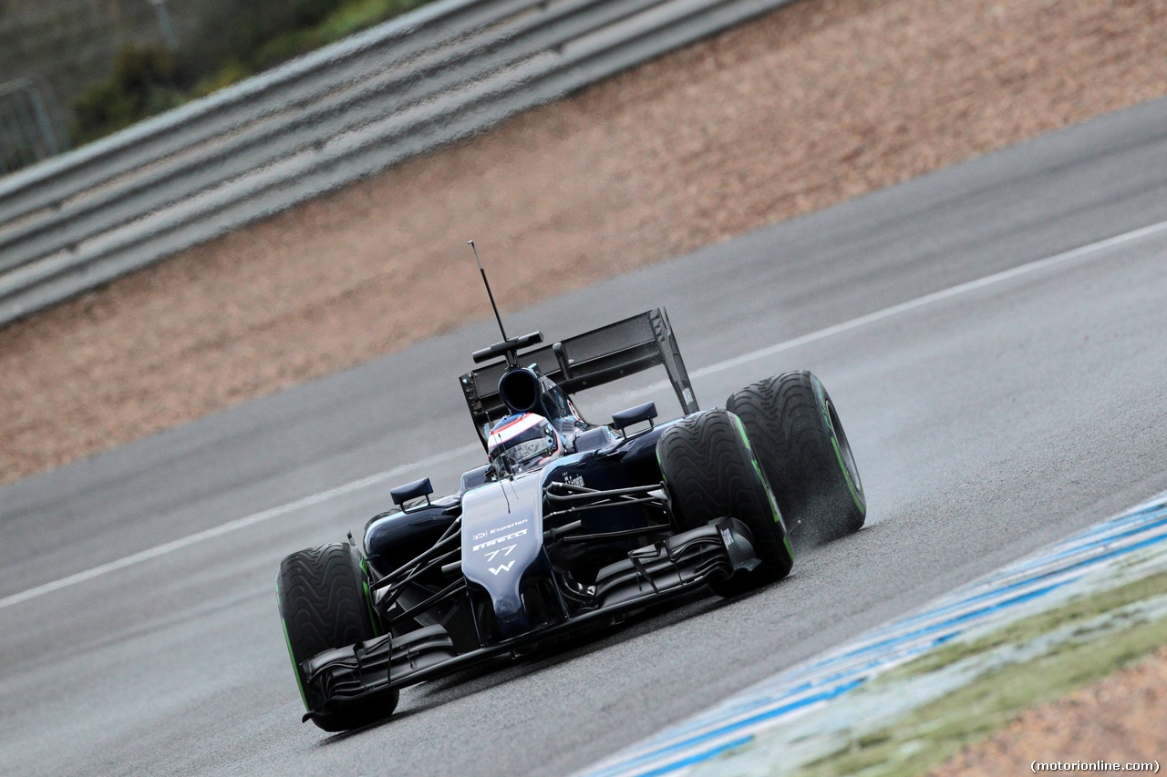 TEST F1 JEREZ 29 GENNAIO, 29.01.2014- Valtteri Bottas (FIN) Williams F1 Team FW36