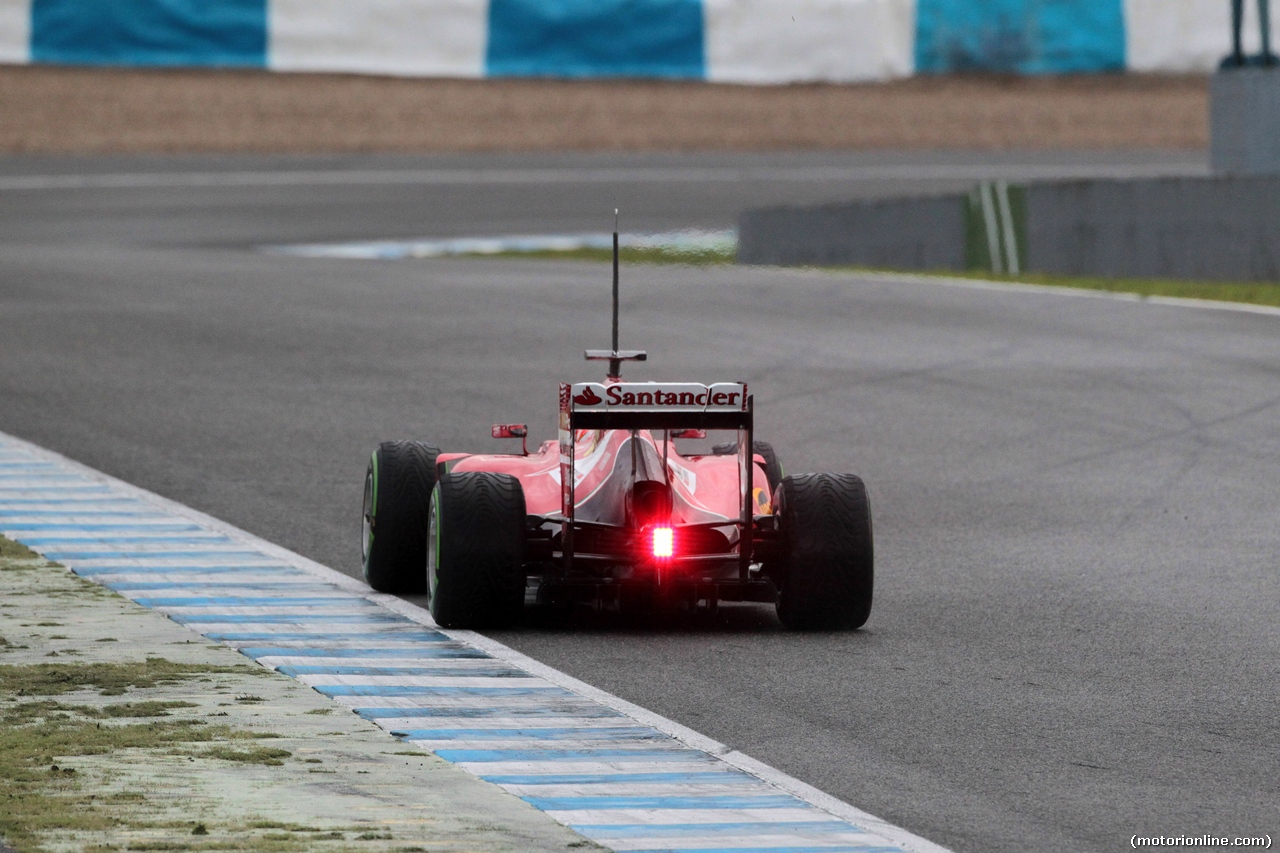TEST F1 JEREZ 29 GENNAIO, 29.01.2014- Kimi Raikkonen (FIN) Ferrari F14-T