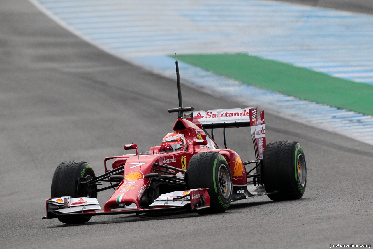 TEST F1 JEREZ 29 GENNAIO, 29.01.2014- Kimi Raikkonen (FIN) Ferrari F14-T