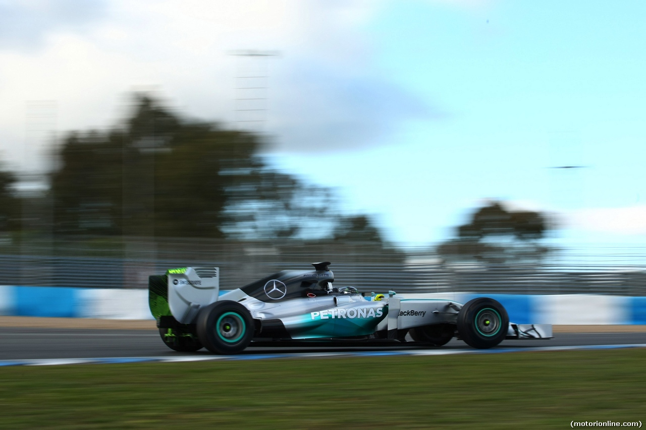 TEST F1 JEREZ 29 GENNAIO, 29.01.2014- Nico Rosberg (GER) Mercedes AMG F1 W05