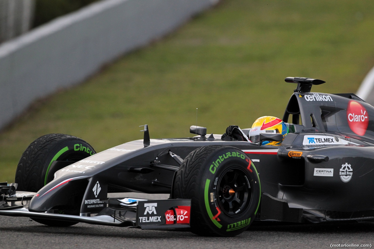 TEST F1 JEREZ 29 GENNAIO, 29.01.2014- Esteban Gutierrez (MEX), Sauber F1 Team C33
