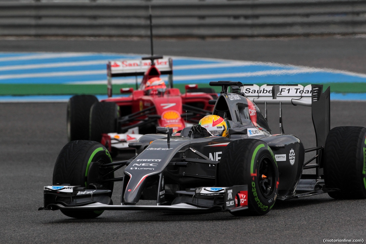 TEST F1 JEREZ 29 GENNAIO, 29.01.2014- Esteban Gutierrez (MEX), Sauber F1 Team C33