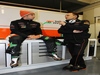 TEST F1 JEREZ 29 GENNAIO, (L to R): Sergio Perez (MEX) Sahara Force India F1 with Gianpiero Lambiase (ITA) Sahara Force India F1 Engineer.
29.01.2014. Formula One Testing, Day Two, Jerez, Spain.