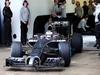 TEST F1 JEREZ 29 GENNAIO, Jenson Button (GBR) McLaren MP4-29 leaves the pits for the first time.
29.01.2014. Formula One Testing, Day Two, Jerez, Spain.