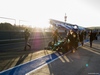 TEST F1 JEREZ 30 GENNAIO, Robin Frijns (NLD) Caterham CT05 Test e Reserve Driver pushed along the pit lane.
30.01.2014. Formula One Testing, Day Three, Jerez, Spain.