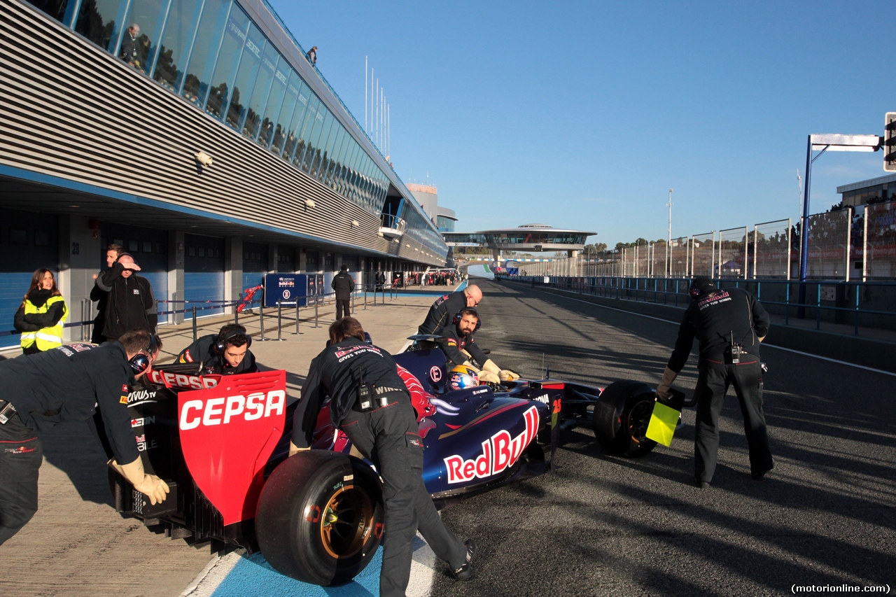 TEST F1 JEREZ 30 GENNAIO, 30.01.2014- Jean-Eric Vergne (FRA) Scuderia Toro Rosso STR9