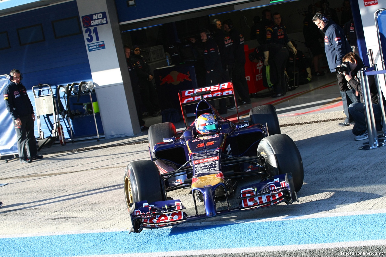 TEST F1 JEREZ 30 GENNAIO, 30.01.2014- Jean-Eric Vergne (FRA) Scuderia Toro Rosso STR9