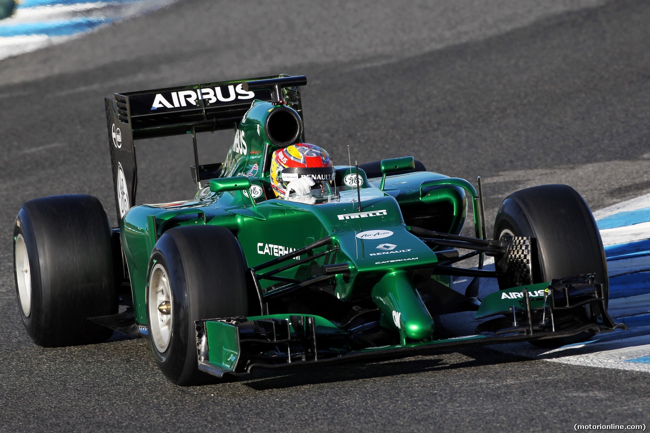 TEST F1 JEREZ 30 GENNAIO, Robin Frijns (NLD) Caterham CT05 Test e Reserve Driver.
30.01.2014. Formula One Testing, Day Three, Jerez, Spain.