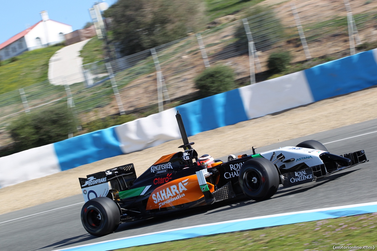 TEST F1 JEREZ 30 GENNAIO, 30.01.2014- Nico Hulkenberg (GER) Sahara Force India F1 VJM07