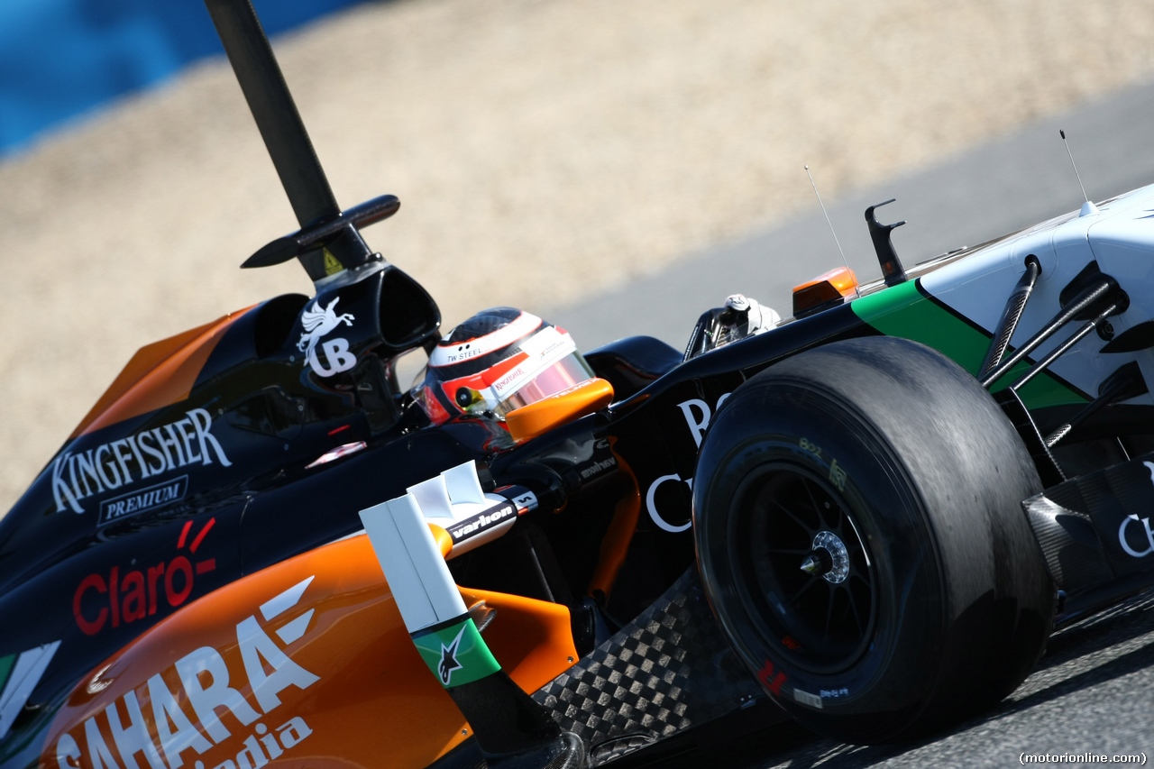 TEST F1 JEREZ 30 GENNAIO, 30.01.2014- Nico Hulkenberg (GER) Sahara Force India F1 VJM07