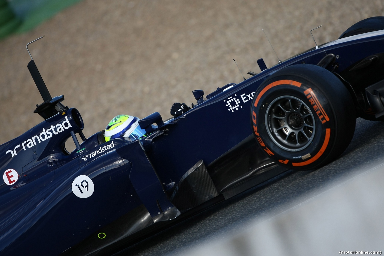 TEST F1 JEREZ 30 GENNAIO, 30.01.2014- Felipe Massa (BRA) Williams F1 Team FW36