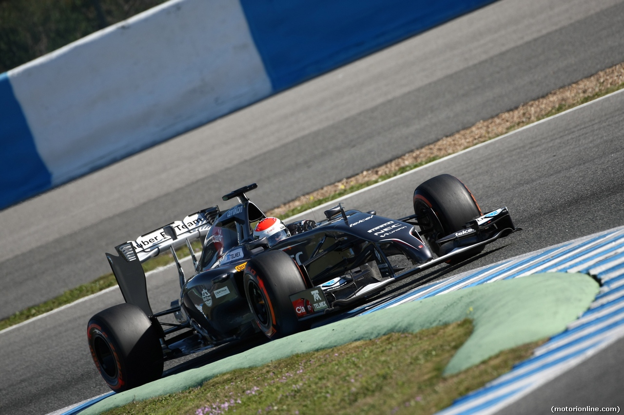 TEST F1 JEREZ 30 GENNAIO, 30.01.2014- Adrian Sutil (GER) Sauber F1 Team C33