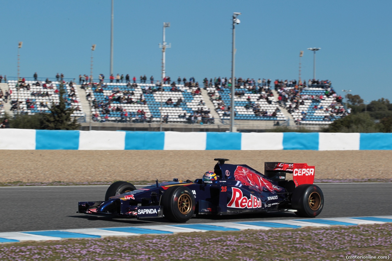 TEST F1 JEREZ 30 GENNAIO, 30.01.2014- Jean-Eric Vergne (FRA) Scuderia Toro Rosso STR9