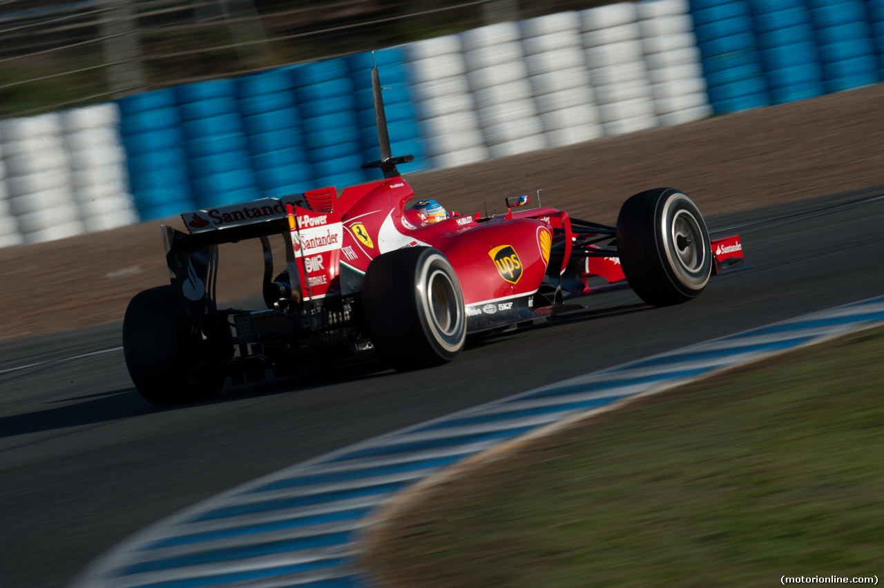 TEST F1 JEREZ 30 GENNAIO, Fernando Alonso (ESP) Ferrari F14-T.
30.01.2014. Formula One Testing, Day Three, Jerez, Spain.