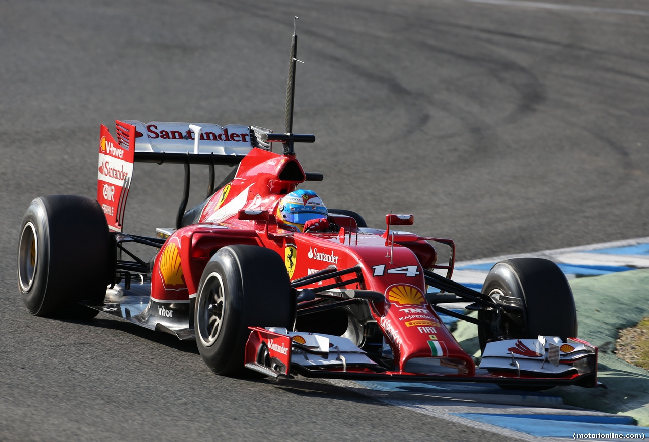 TEST F1 JEREZ 30 GENNAIO, Fernando Alonso (ESP), Ferrari 
30.01.2014. Formula One Testing, Day Three, Jerez, Spain.