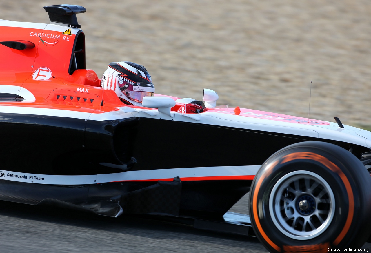 TEST F1 JEREZ 30 GENNAIO, Max Chilton (GBR), Marussia F1 Team 
30.01.2014. Formula One Testing, Day Three, Jerez, Spain.