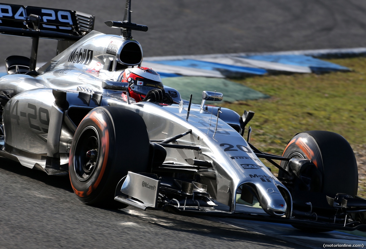 TEST F1 JEREZ 30 GENNAIO, Kevin Magnussen (DEN), McLaren F1 
30.01.2014. Formula One Testing, Day Three, Jerez, Spain.