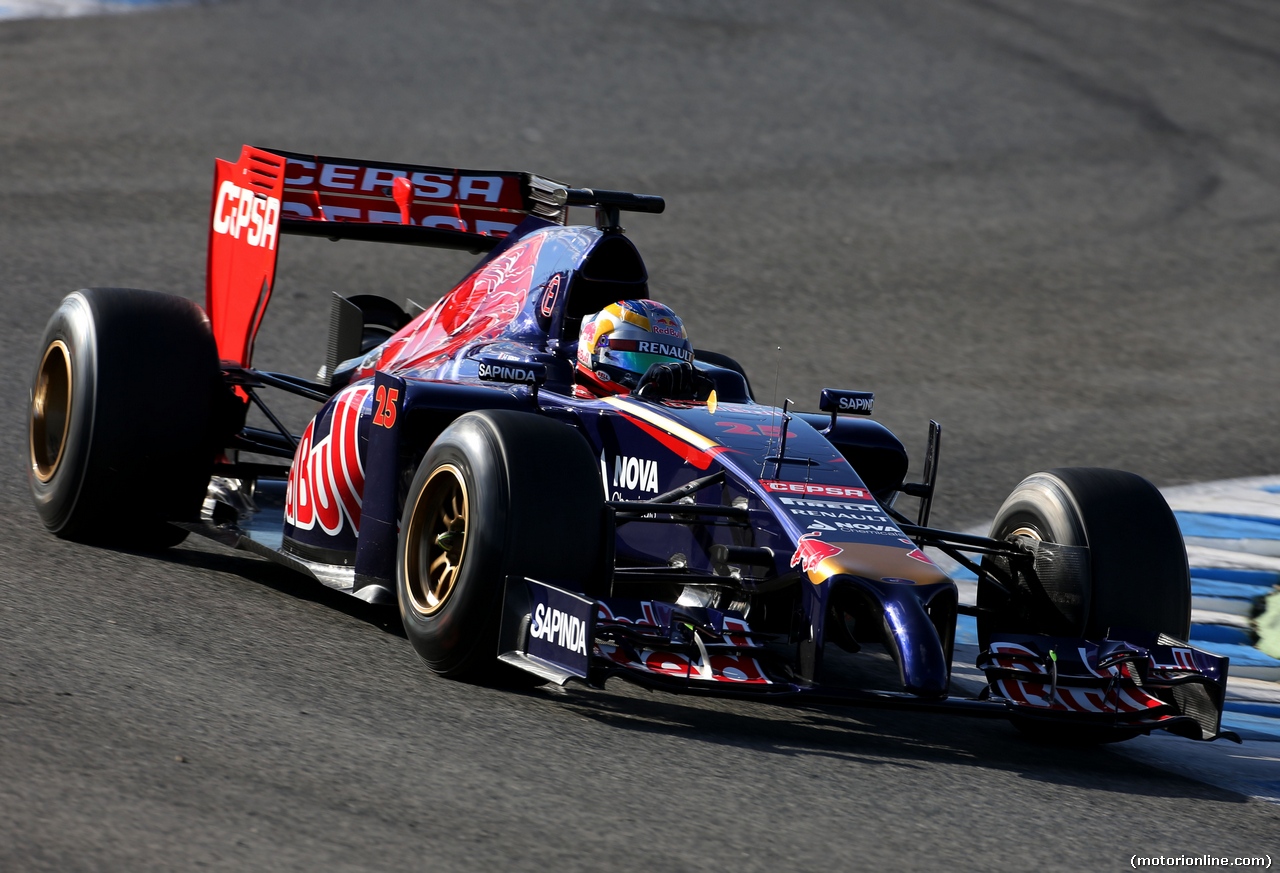 TEST F1 JEREZ 30 GENNAIO, Jean-Eric Vergne (FRA), Scuderia Toro Rosso  
30.01.2014. Formula One Testing, Day Three, Jerez, Spain.