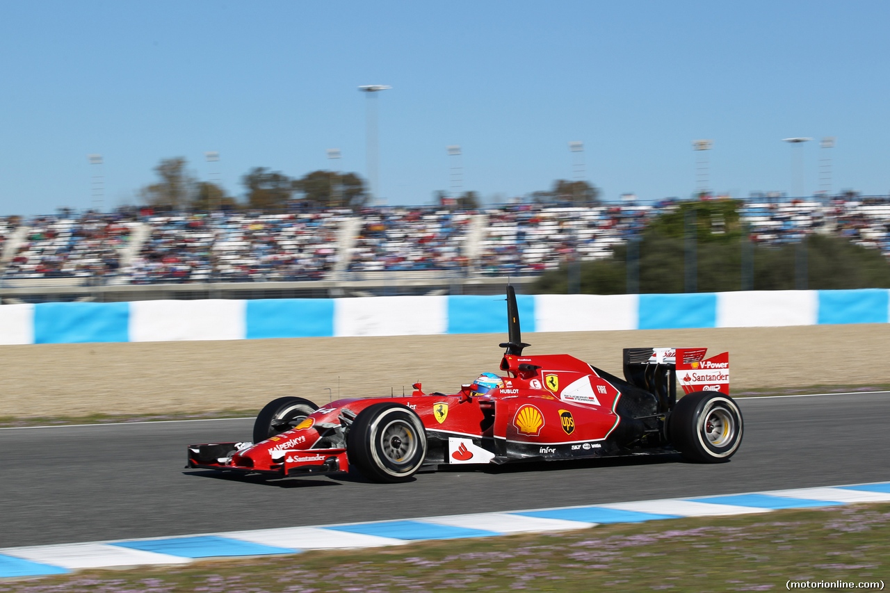 TEST F1 JEREZ 30 GENNAIO, 30.01.2014- Fernando Alonso (ESP) Ferrari F14-T