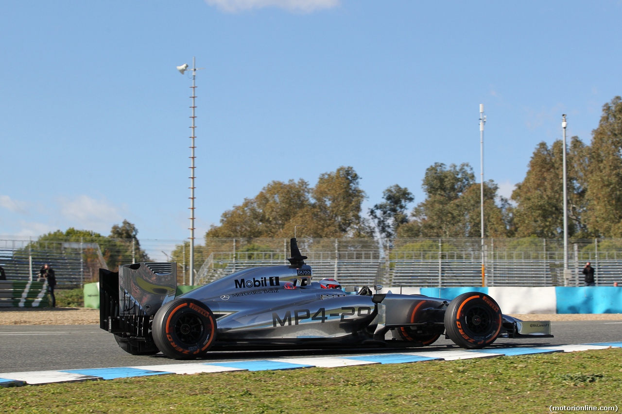 TEST F1 JEREZ 30 GENNAIO, 30.01.2014- Jenson Button (GBR) McLaren Mercedes MP4-29