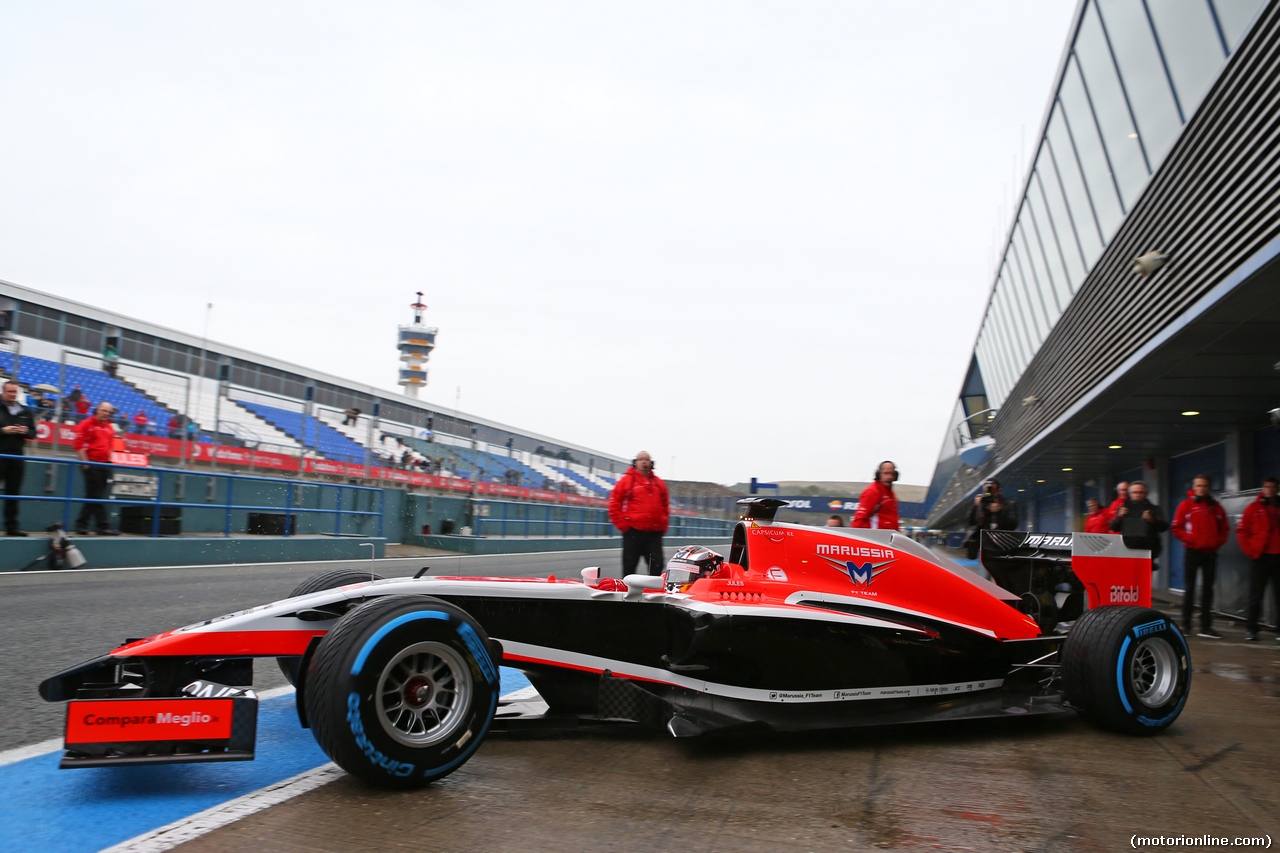 TEST F1 JEREZ 31 GENNAIO, Jules Bianchi (FRA) Marussia F1 Team MR03.
31.01.2014. Formula One Testing, Day Four, Jerez, Spain.