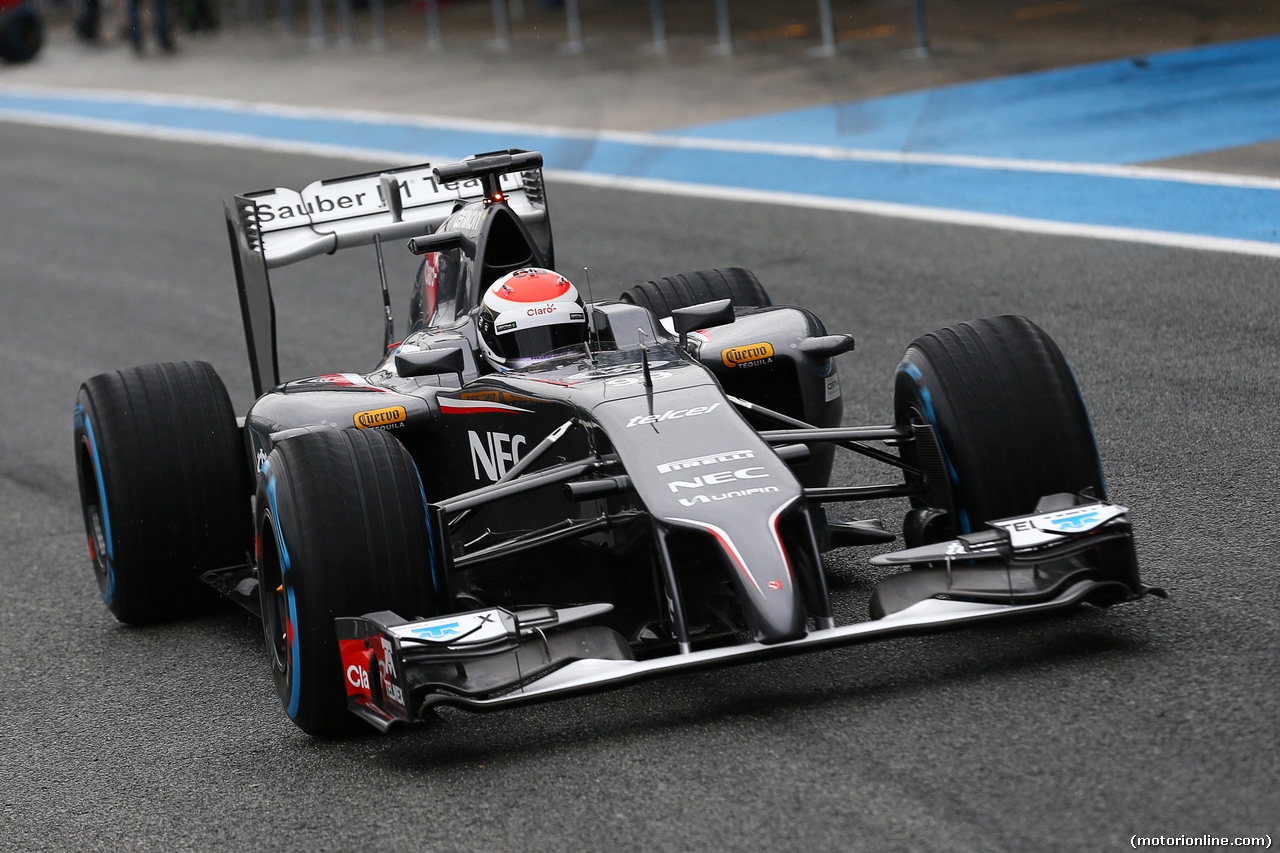 TEST F1 JEREZ 31 GENNAIO, Adrian Sutil (GER) Sauber C33.
31.01.2014. Formula One Testing, Day Four, Jerez, Spain.