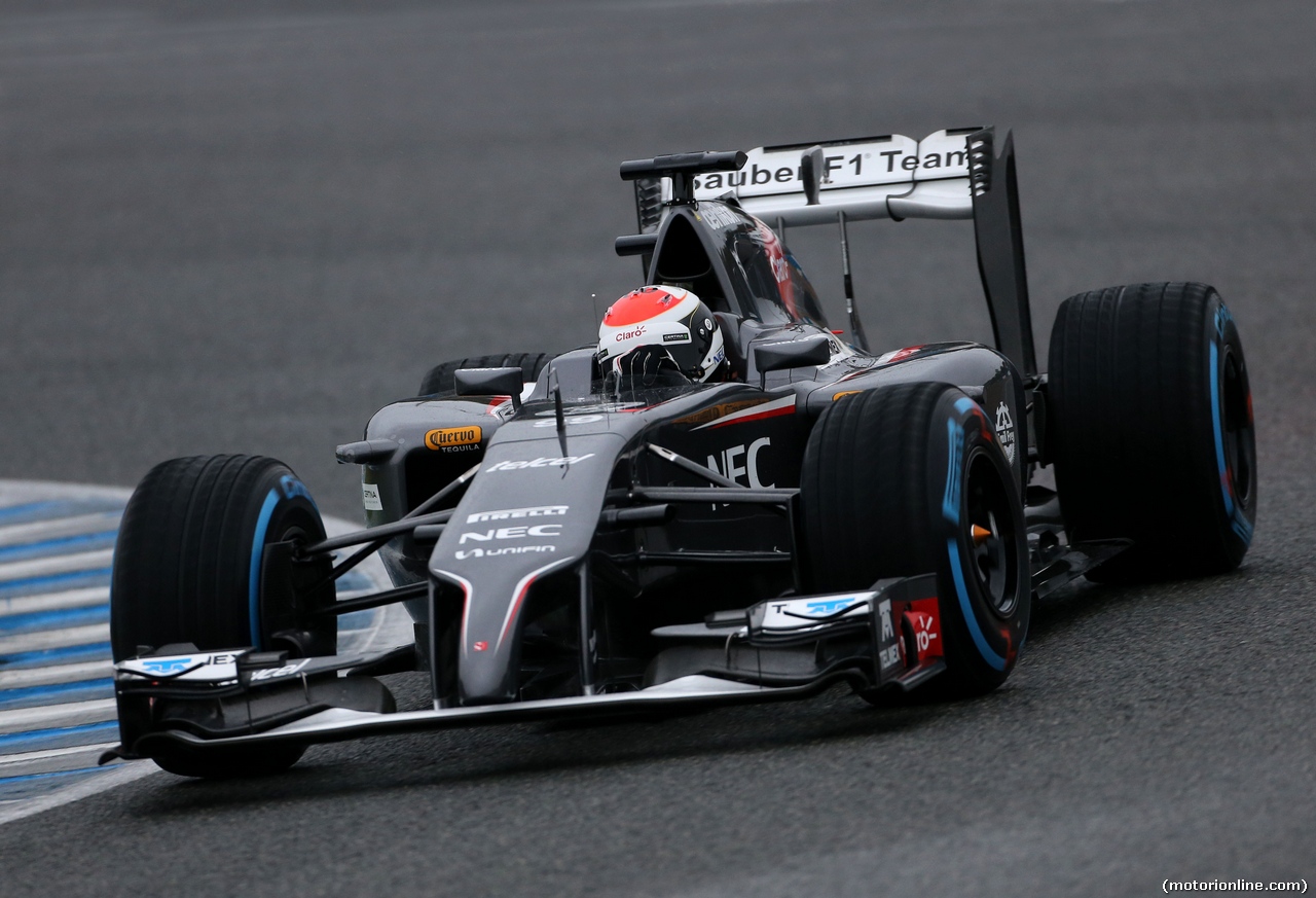 TEST F1 JEREZ 31 GENNAIO, Adrian Sutil (GER), Sauber F1 Team 
31.01.2014. Formula One Testing, Day Four, Jerez, Spain.
