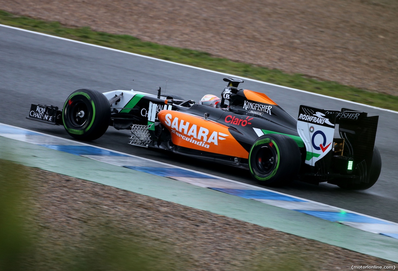 TEST F1 JEREZ 31 GENNAIO, Daniel Juncadella (ESP) Sahara Force India F1 Team Test e Reserve Driver 
31.01.2014. Formula One Testing, Day Four, Jerez, Spain.