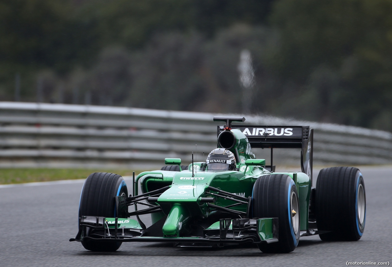 TEST F1 JEREZ 31 GENNAIO, Kamui Kobayashi (JPN), Caterham F1 Team 
31.01.2014. Formula One Testing, Day Four, Jerez, Spain.