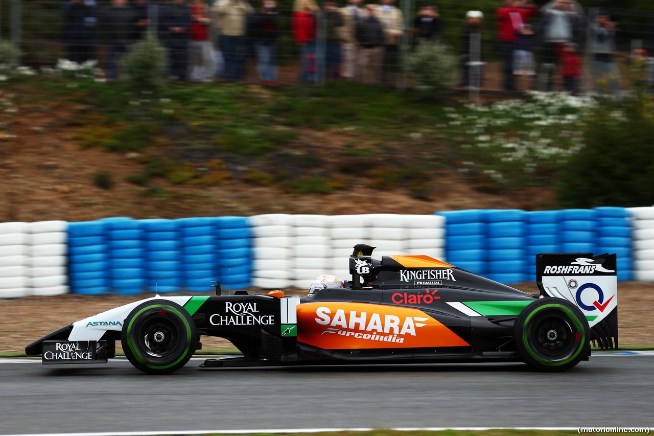 TEST F1 JEREZ 31 GENNAIO, Daniel Juncadella (ESP) Sahara Force India F1 VJM07 Test e Reserve Driver.
31.01.2014. Formula One Testing, Day Four, Jerez, Spain.