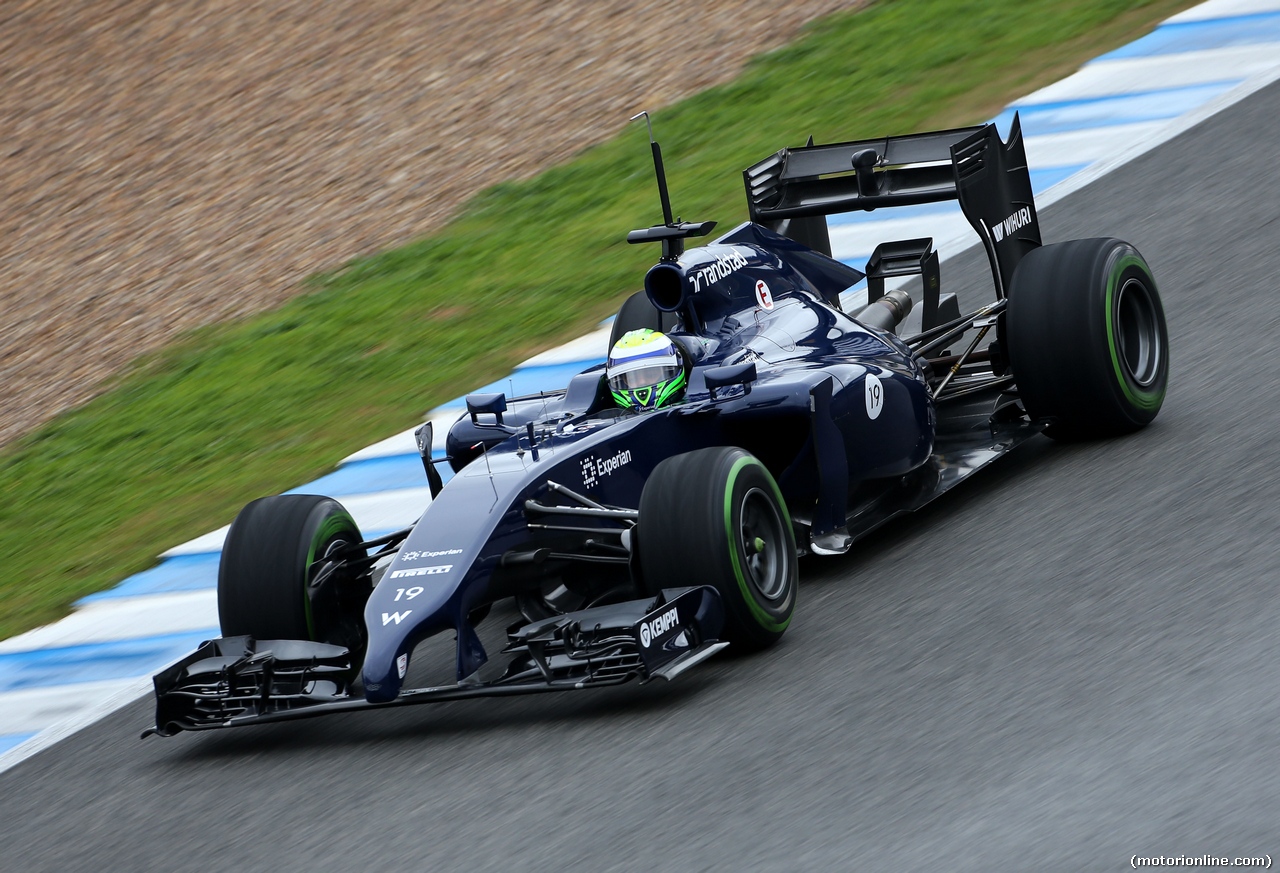 TEST F1 JEREZ 31 GENNAIO, Felipe Massa (BRA), Williams F1 Team 
31.01.2014. Formula One Testing, Day Four, Jerez, Spain.