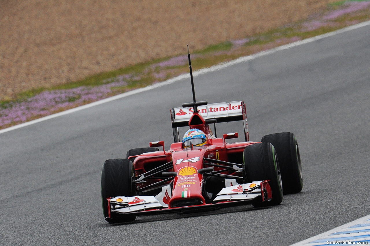 TEST F1 JEREZ 31 GENNAIO, Fernando Alonso (ESP) Ferrari F14-T.
31.01.2014. Formula One Testing, Day Four, Jerez, Spain.
