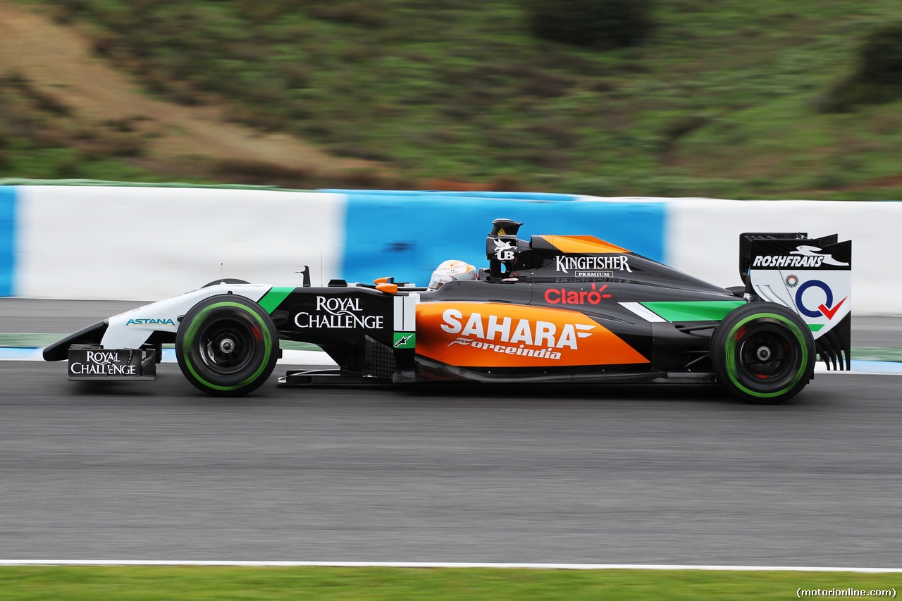 TEST F1 JEREZ 31 GENNAIO, Daniel Juncadella (ESP) Sahara Force India F1 VJM07 Test e Reserve Driver.
31.01.2014. Formula One Testing, Day Four, Jerez, Spain.