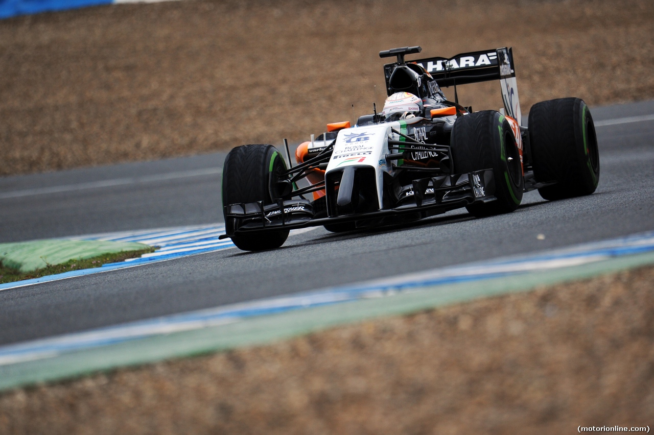 TEST F1 JEREZ 31 GENNAIO, Daniel Juncadella (ESP) Sahara Force India F1 VJM07 Test e Reserve Driver.
31.01.2014. Formula One Testing, Day Four, Jerez, Spain.