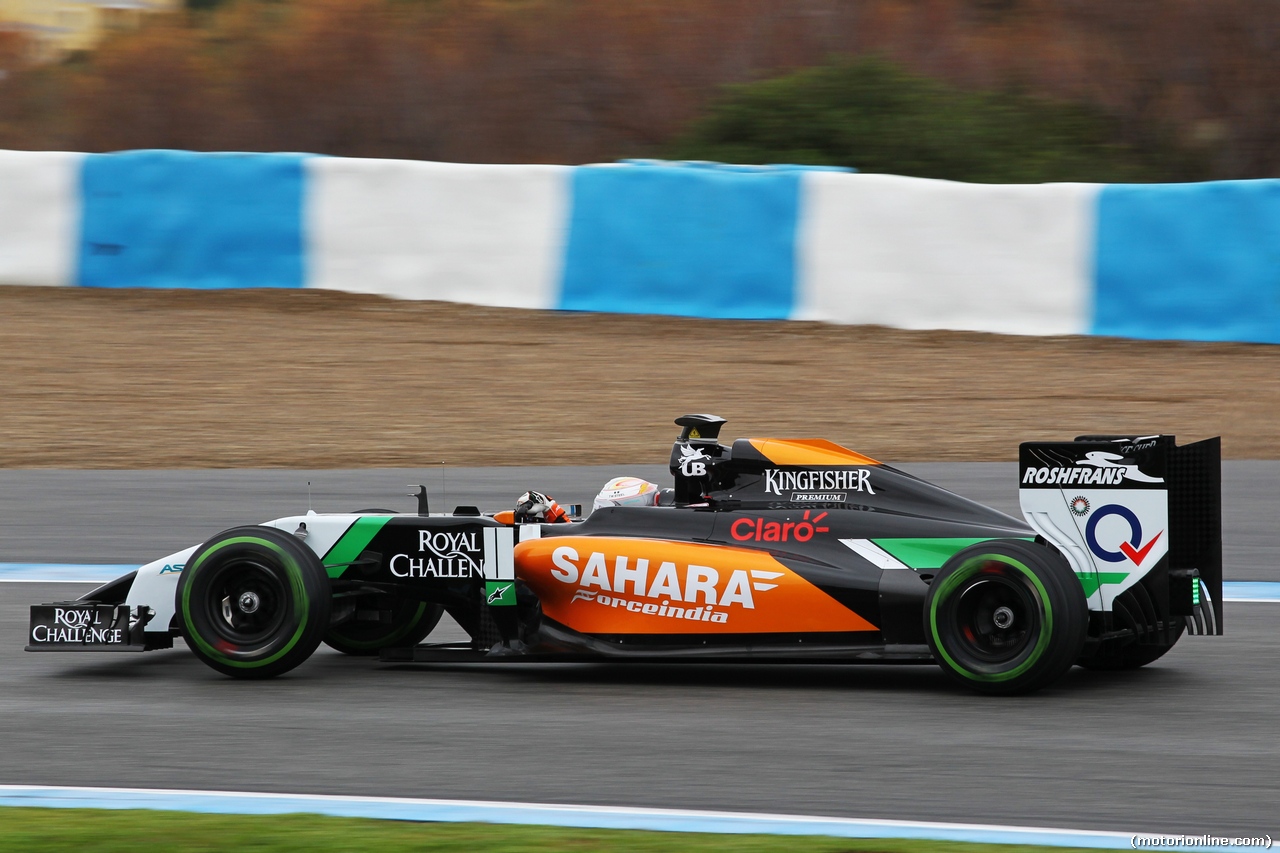 TEST F1 JEREZ 31 GENNAIO, Daniel Juncadella (ESP) Sahara Force India F1 VJM07 Test e Reserve Driver.
31.01.2014. Formula One Testing, Day Four, Jerez, Spain.