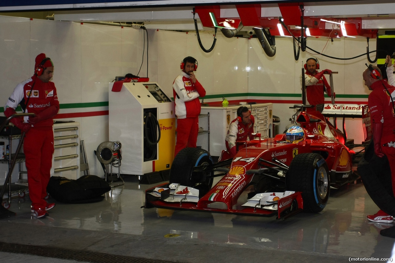 TEST F1 JEREZ 31 GENNAIO, 31.01.2014- Fernando Alonso (ESP) Ferrari F14-T