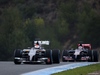 TEST F1 JEREZ 31 GENNAIO, Adrian Sutil (GER), Sauber F1 Team e Daniil Kvyat (RUS), Scuderia Toro Rosso 
31.01.2014. Formula One Testing, Day Four, Jerez, Spain.