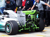 TEST SILVERSTONE 08 LUGLIO, Nico Rosberg (GER) Mercedes AMG F1 W05 running flow-vis paint on the rear wing e rear diffuser.
08.07.2014. Formula One Testing, Silverstone, England, Tuesday.