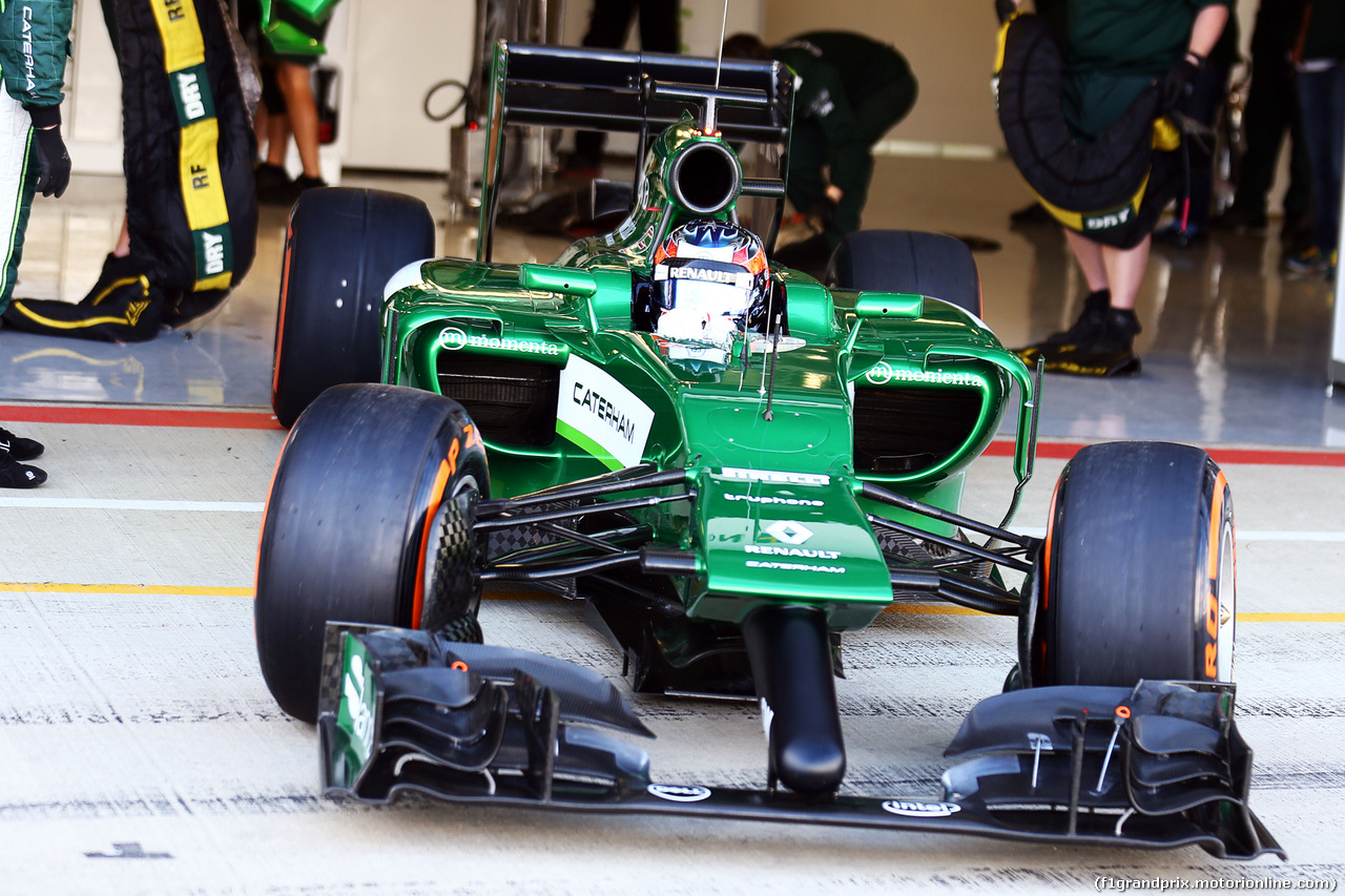 TEST SILVERSTONE 08 LUGLIO, Will Stevens (GBR) Caterham CT05 Test Driver.
08.07.2014. Formula One Testing, Silverstone, England, Tuesday.