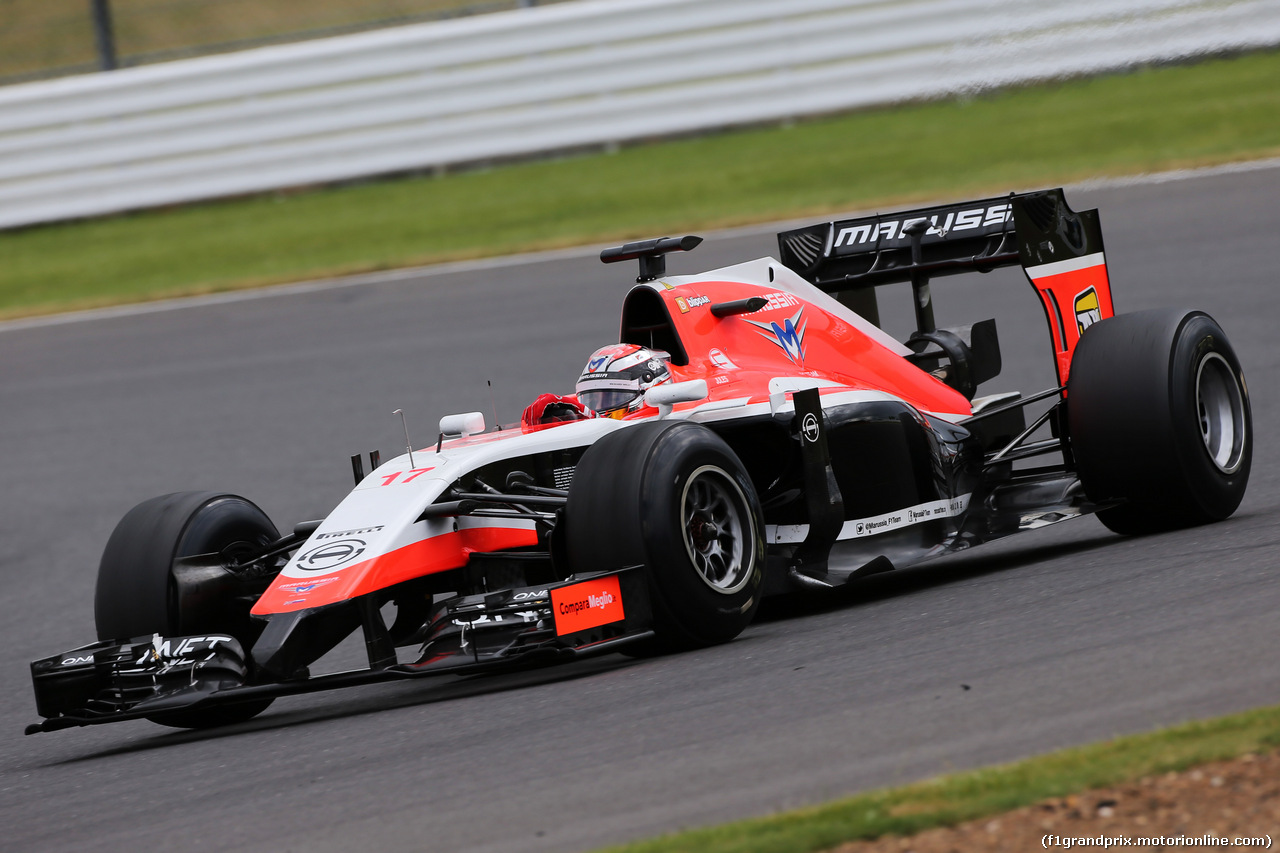 TEST SILVERSTONE 08 LUGLIO, Jules Bianchi (FRA) Marussia F1 Team MR03.
08.07.2014. Formula One Testing, Silverstone, England, Tuesday.